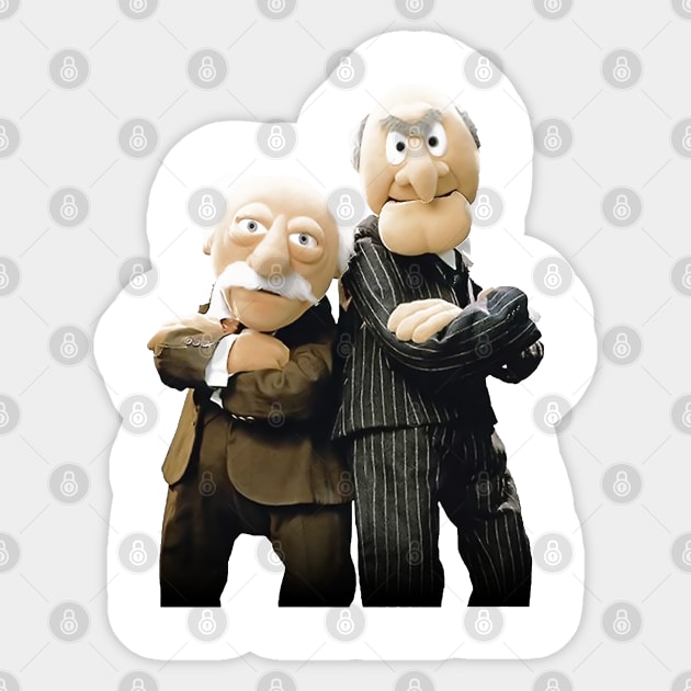 Statler and Waldorf Sticker by kuswafidan